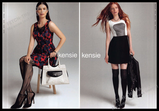 Kensie Legs Hosiery Thigh Highs 2010s Magazine photo 2013 (Front / Back Page) Kensie