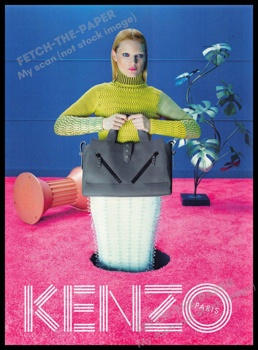 Kenzo 2010s Magazine Print Ad 2014 Guinevere Van Seenus Whimsical Playful Kenzo