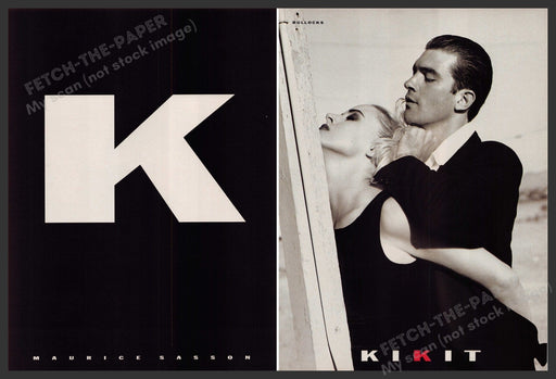 Kikit Antonio Banderas 1990s Print Advertisement (2 Pg) 1990 Domination Fetch-the-Paper