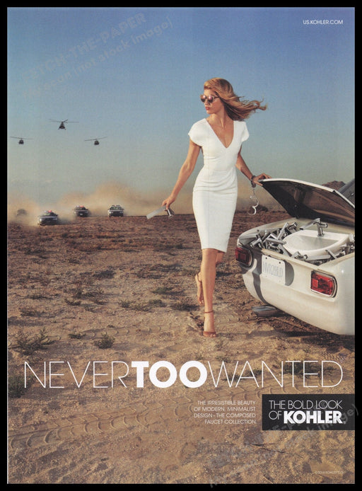 Kohler 2000s Print Advertisement Ad 2017 Fetch the Paper!