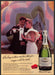 Korbel Champagne 1980s Print Advertisement 1984 Couple Hot Air Balloon Fetch-the-Paper