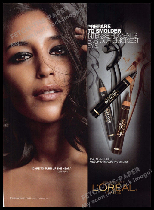 L'Oreal 2010s Magazine Print Advertisement 2013 Leila Bekhti L'Oreal