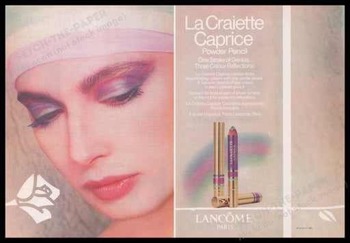 Lancome 1980s Print Advertisement Ad (2 pages) 1985 Fetch the Paper!