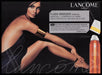 Lancome Paris Flash Bronzer 2000s Print Advertisement Ad 2005 Tan Legs Fetch the Paper!