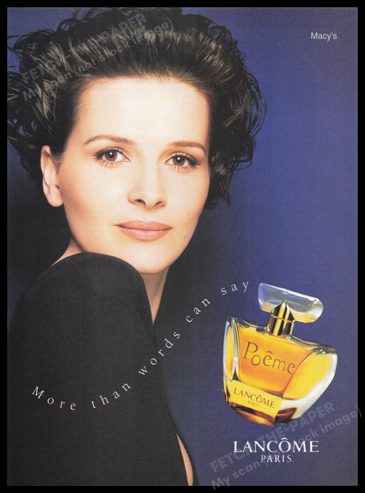 Lancome Paris Poeme 1990s Print Advertisement Ad 1997 Fetch the Paper!