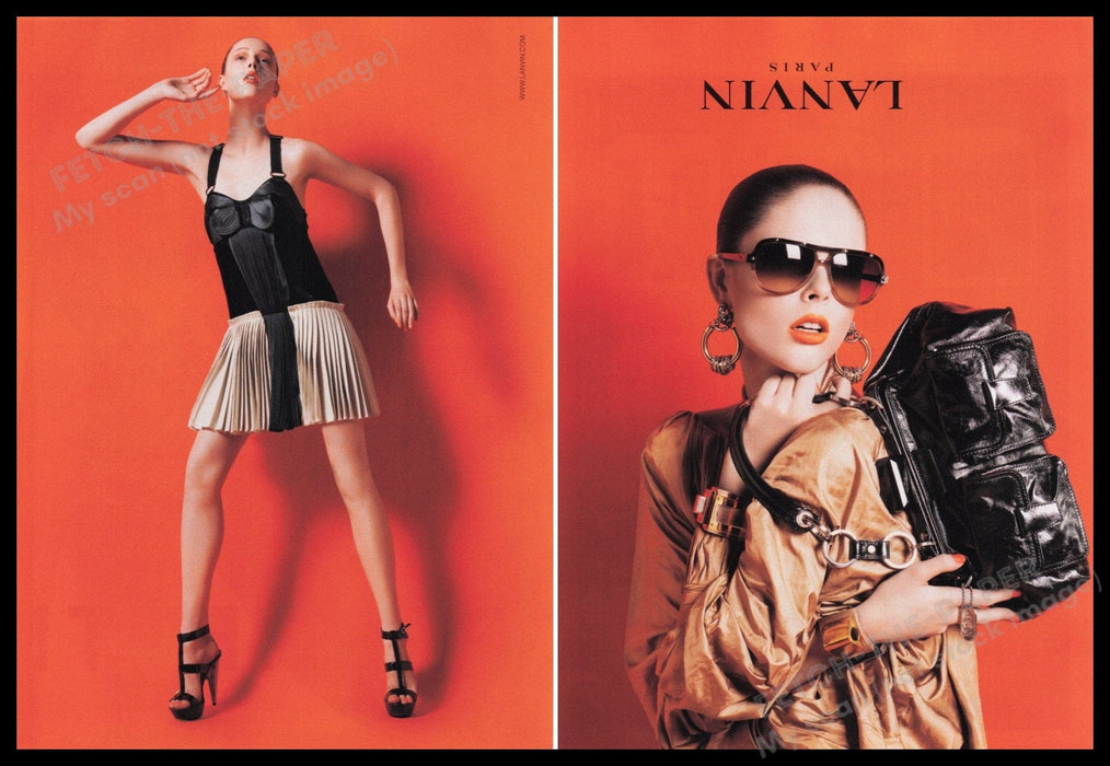 Lanvin 2000s Print Advertisement (2 pgs) 2007 Fetch the Paper!