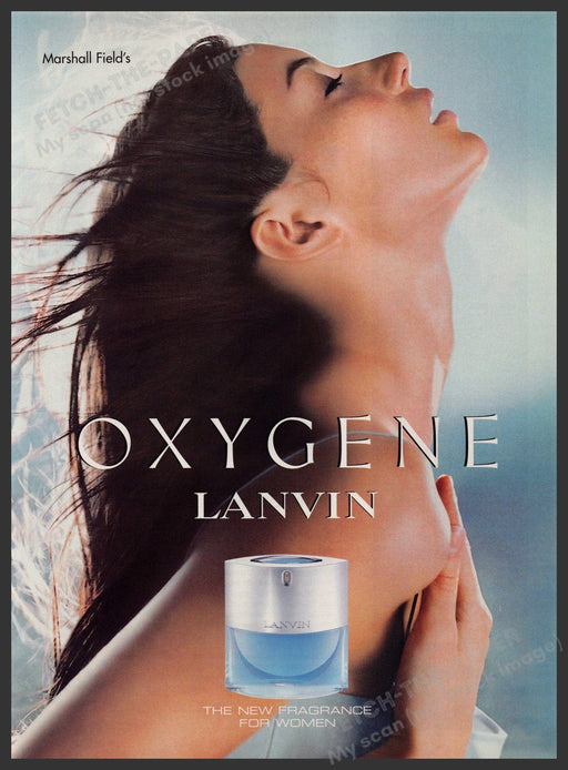 Lanvin Oxygene  2000s Print Advertisement 2001 Fragrance Bliss Fetch-the-Paper