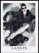 Lanvin Paris Clothing 2000s Print Advertisement Ad 2009 Legs Black Cats Fetch the Paper!