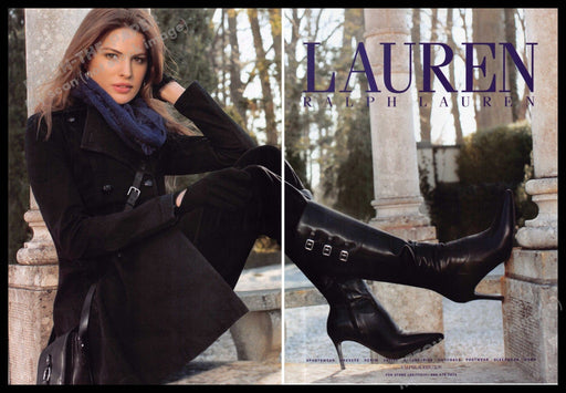 Lauren Ralph Lauren 2010s Print Advertisement (2 page) 2011 Legs Porch Column Lauren Ralph Lauren