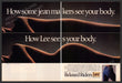 Lee Jeans 1980s Print Advertisement (2 page) 1987 Relaxed Riders Curvy Body Lee