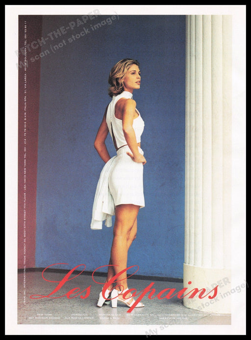 Les Copains Clothing 1990s Print Advertisement Ad 1996 Legs Fetch the Paper!