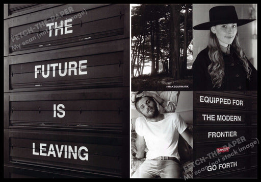 Levi's 2010s Print Advertisement (2 pg) 2013 "Equipped for the modern frontier" Levi's