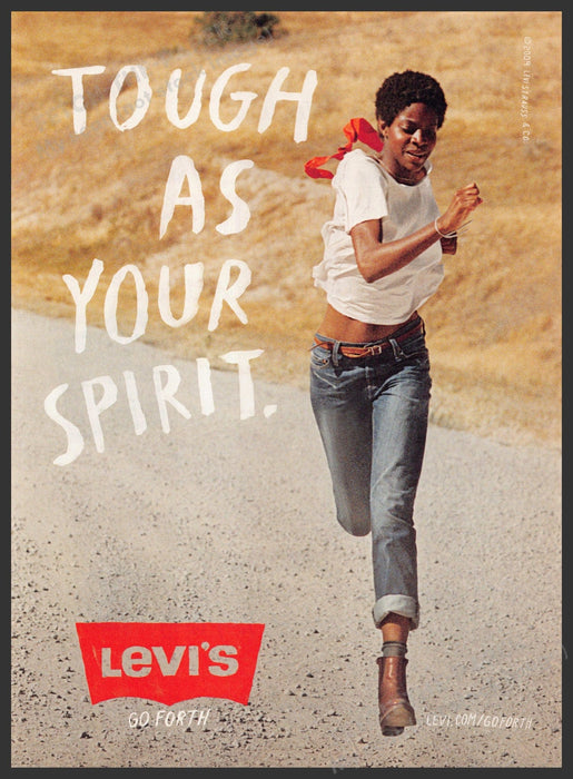 Levi's Jeans 2000s Print Advertisement Ad 2009 "Tough as your spirit" Levi's