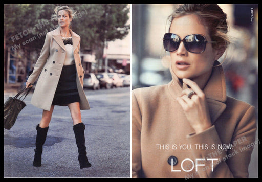 Loft 2010s Print Advertisement (2 page) 2011 Legs Working Woman City Street Loft