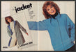 London Fog "The Jacket" 1980s Print Advertisement (2 page) 1985 Stefanie Powers Fetch-the-Paper
