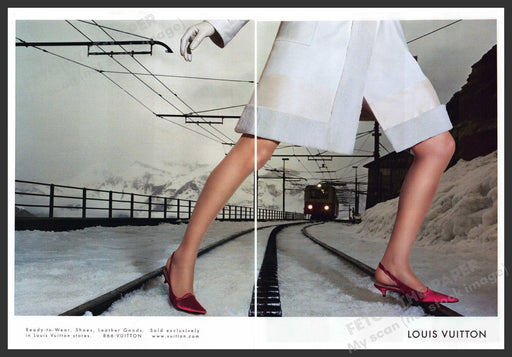 Louis Vuitton Shoes 2000s Print Ad Fetch-the-Paper