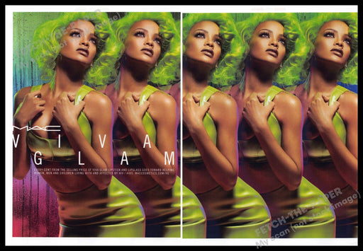 M.A.C. Viva Glam 2010s Print Advertisement (2 page) 2014 Rihanna M.A.C. Viva Glam