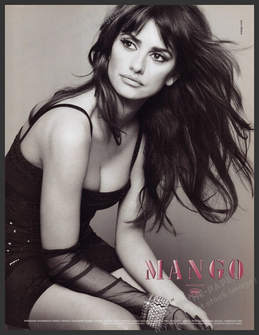 Mango Clothing Penelope Cruz 2000s Print Advertisement Ad 2009 Fetch-the-Paper