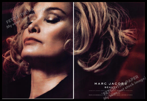 Marc Jacobs Beauty 2010s Print Advertisement (2 page) 2014 Jessica Lange Marc Jacobs