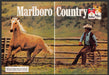 Marlboro Country 1980s Print Advertisement (2 page) 1982 Roping Horse Pen Fetch-the-Paper