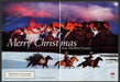 Marlboro Country Cigarettes 1990s Print Advertisement Ad (2 pgs) 1995 Christmas Fetch the Paper!