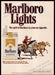 Marlboro Lights 1970s Print Advertisement 1977 Spirit Cowboy Chasing Horses Marlboro Lights