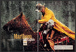 Marlboro Lights 1990s Print Advertisement (2 pages) 1995 Rain Cowboy Calf Rescue Marlboro Lights
