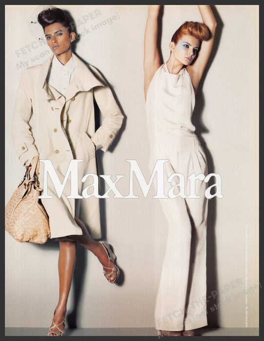 Max Mara Fashion Clothing 2000s Print Advertisement Ad 2009 Legs Models Fetch-the-Paper