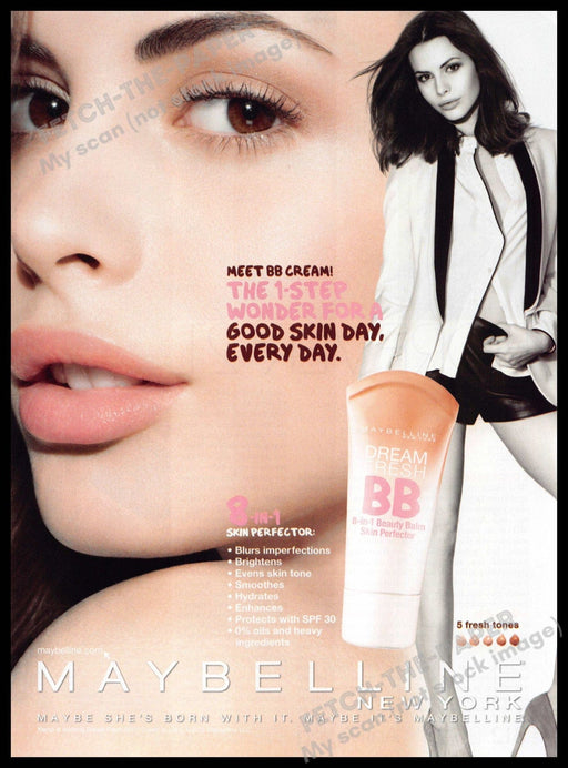 Maybelline 2010s Print Ad 2013 Kemp Muhl Long Legs (Not the product) Maybelline