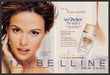 Maybelline Cosmetics 2000s Print Advertisement (2pg centerfold) 2004 Josie Maran Fetch-the-Paper