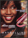 Maybelline Cosmetics Tomiko Fraser 2000s Print Advertisement 2004 Metallics Fetch-the-Paper