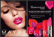 Maybelline Emily Didonato 2010s Print Ad (2 page) 2013 "Dare to come alive" Fetch-the-Paper