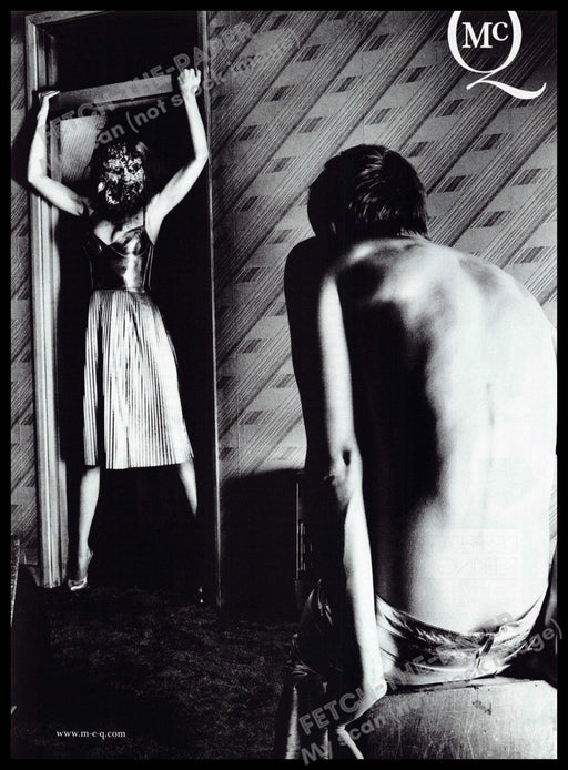 McQ Alexander McQueen 2010s Magazine Print Ad 2012 Woman Mask Domination Alexander McQueen