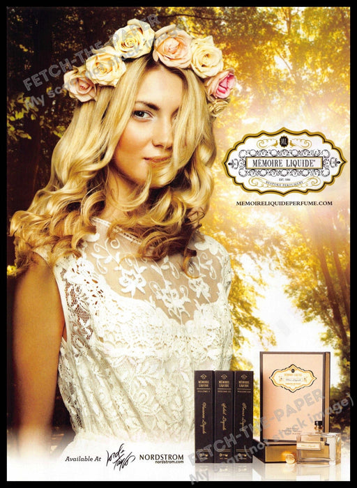 Memoire Liquide 2010s Print Ad 2013 Sweet Girl Floral Rose (Not the product) Memoire Liquide