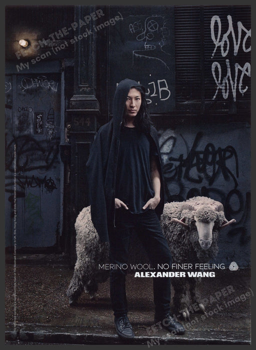 Merino Wool for Clothing 2000s Print Advertisement Ad 2013 Ram Sheep Fetch the Paper!