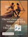 Merit Ultra Lights 1980s Print Advertisement Ad 1987 Couple Front of Sailboat Merit Ultra Lights