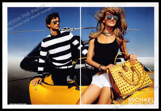 Michael Kors 2010s Print Advertisement (2 page) 2013 Legs Helicopter Convertible Michael Kors
