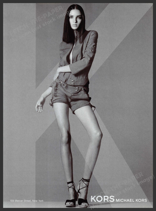 Michael Kors Footwear Shoes 2000s Print Advertisement Ad 2003 Long Legs Fetch-the-Paper