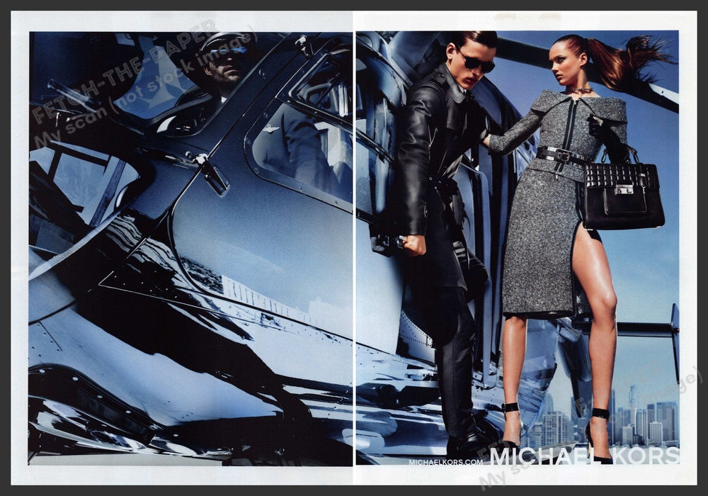 Michael Kors Handbag Clothing 2000s Print Advertisement Ad (2 pages) 2013 Legs Fetch the Paper!