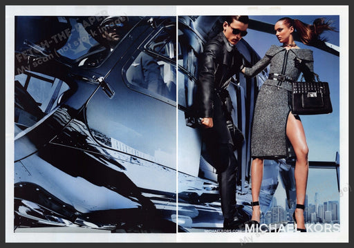 Michael Kors Handbag Clothing 2000s Print Advertisement Ad (2 pages) 2013 Legs Fetch the Paper!