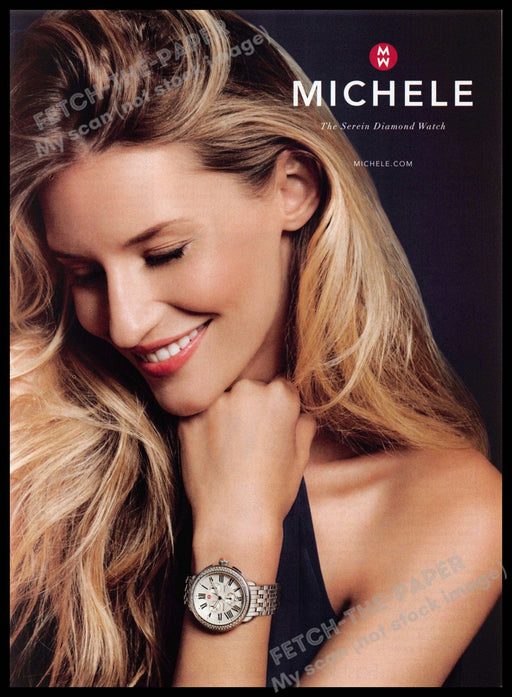 Michele 2010s Print Advertisement 2013 Watch Gisele Bundchen (Not the product) Michele