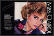 Miss Clairol 1980s Magazine Print Advertisement (2 pages) 1985 Salon Look Miss Clairol