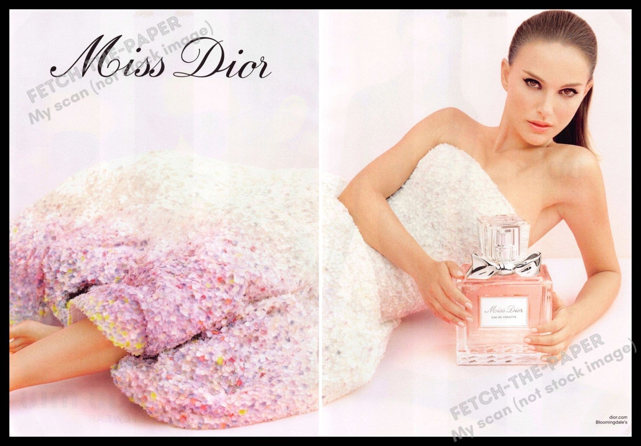 Miss Dior 2013 Magazine Ad 2 Page Spread Natalie Portman Fetch the Paper miss-dior-2013-magazine-ad-2-page-spread-natalie-portman-fetch-the-paper