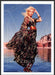 Miss Me Couture 2010s Print Advertisement 2012 MM Model Dress Red Rock Lake Fetch-the-Paper