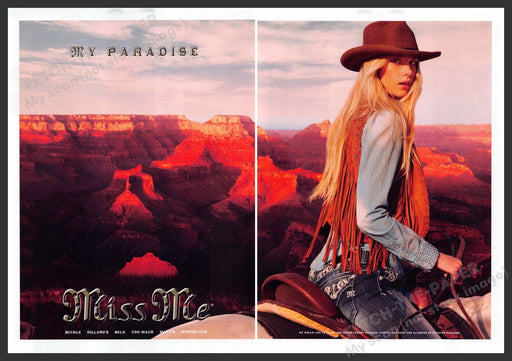 Miss Me Jeans 2010s Print Ad (2 page) 2012 Grand Canyon My Paradise Fetch-the-Paper