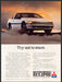 Mitsubishi Eclipse 1980s Print Advertisement Ad 1989 "Try not to stare" Mitsubishi