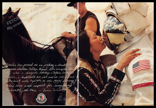 Moncler 2010s Print Ad(2 pgs) 2013 Astronaut "American Indian College Fund" Moncler