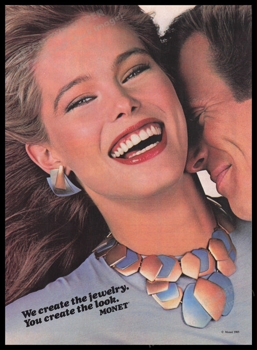 Monet 1980s Print Advertisement Ad 1985 Fetch the Paper!