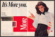 More Cigarettes 1980s Magazine Print Advertisement (2 pgs) 1983 Fancy Woman More Cigarettes