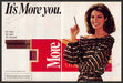 More Cigarettes 1980s Print Advertisement (2 pages) 1983 It's More You More Cigarettes